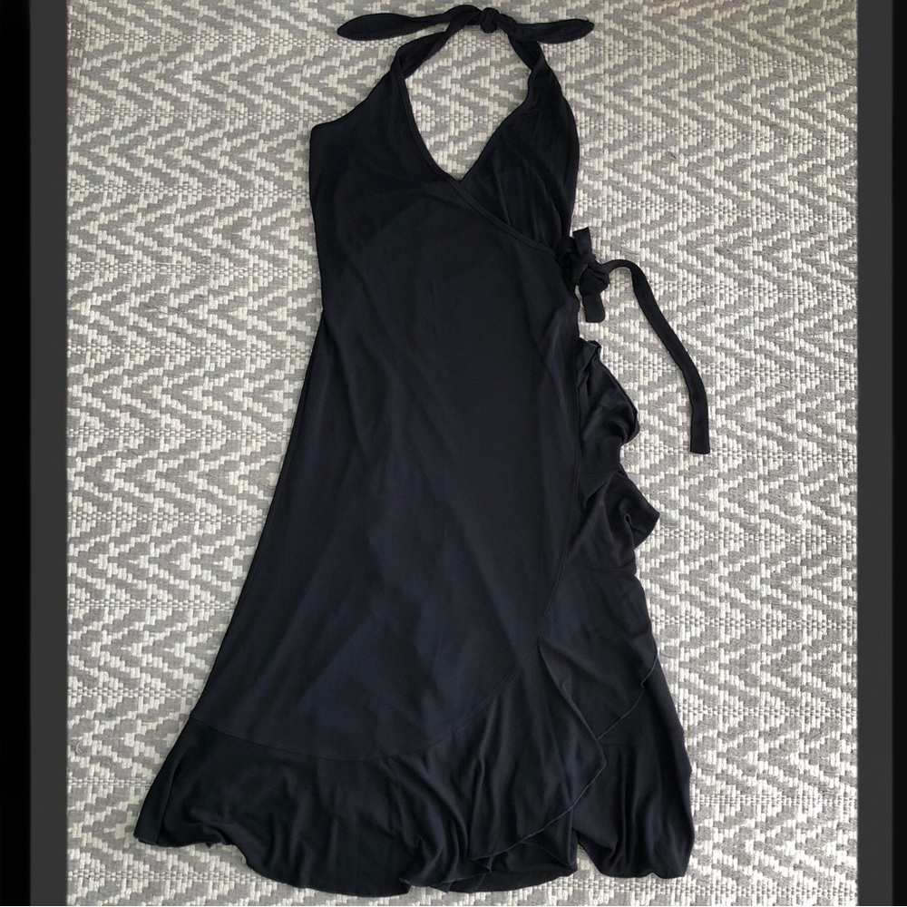 Belly Basics salsa halter wrap maternity dress size small